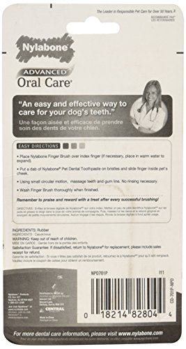 Nylabone Advanced Oral Care Finger Brush for Dog, 2 Count