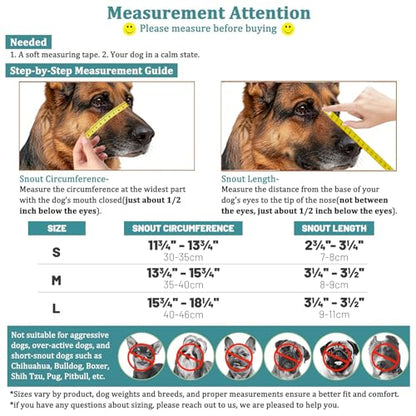 Dog Muzzle Adjustable Durable Metal Wire Basket for Large (M) - size: M