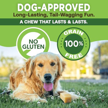 EcoKind Yak Cheese Himalayan Dog Chews, Yak Chews for Small Dogs, Long Lasting Bone for Aggressive Chewers, Only 3 Ingredients, Natural High Protein Treats, No Additives, Lactose Free, Small - 4 Chews