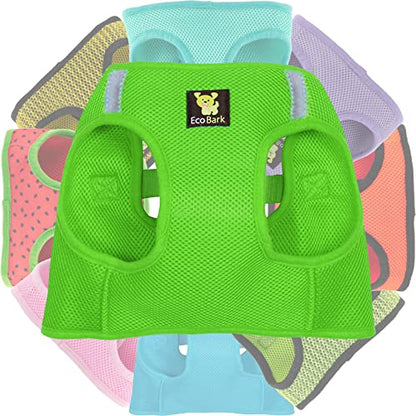 EcoBark Teacup Dog Harness - Luxury Soft Step in Dog Harness - Teacup Harnesses for Puppy & Tiny Dogs- Reflective Mini Body Halter Vest Under 5 lbs (Green, XXXS) - color: Green, size: XXXS- 2 to 3 lbs- Chest up to 10 in (Pack of 1)