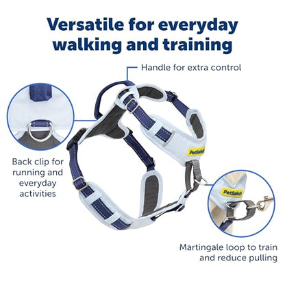 PetSafe Easy Walk Comfort No-Pull Dog Harness Full-Body Padding - Better Walks on the First Use - 5 Points of Adjustment X-Small, Blue - color: Blue, size: Extra Small