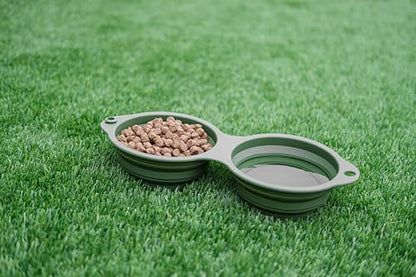 Hitt Brands Collapsible Dog Bowl – Portable Foldable Silicone Pet Water & Food Bowl, Expandable Travel Dog Bowls for Hiking, Camping, Walking & Puppy Essentials