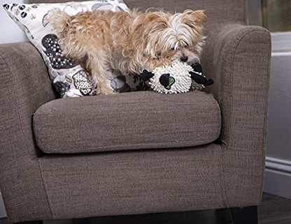 goDog Fuzzy Wuzzy Lamb Squeaky Plush Dog Toy, Chew Guard Technology - Assorted, Small - size: Small, style: Fuzzy Wuzzy Lamb