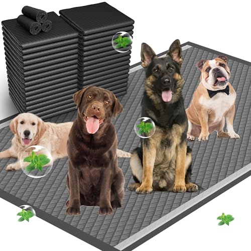 31"x47" Activated Charcoal Dog Pee Pads - 32 Count,Extra Large，Super Absorbent, Leakproof, Long-Lasting Odor Control, Ideal for Large Dogs and Potty Training Puppies - size: 31"x47"
