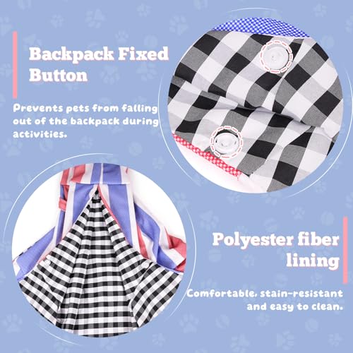Small Pet Sling Carrier Breathable Texture with Pocket Pet Cross Body Shoulder Bag Dog Cat for Outdoor Travel(Color Stripe) - color: colourful