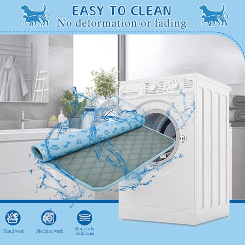 SHEJIZE Dog Cooling Mat Large, No-Water, Washable, Anti-Slip for Car | Instant cooling Q-Max>0.5 fabric. Use in car, crate, patio, or tent. Cools on contact, no water needed. - size: S(23*17inch)