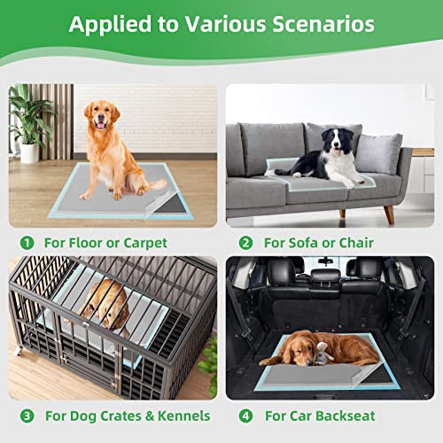 DEEP DEAR Charcoal Puppy Pads 28"x34" (30-Count), Activated Carbon Dog Pads Extra Large, Leak-Proof Pee Pads for Dogs, Super Absorbent Pet Training Pads for Puppies, Piddle Pads for Doggies, Cats - size: Charcoal: 28"x34" - 30 Count