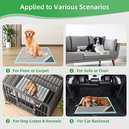 DEEP DEAR Charcoal Puppy Pads 28"x34" (30-Count), Activated Carbon Dog Pads Extra Large, Leak-Proof Pee Pads for Dogs, Super Absorbent Pet Training Pads for Puppies, Piddle Pads for Doggies, Cats - size: Charcoal: 28"x34" - 30 Count