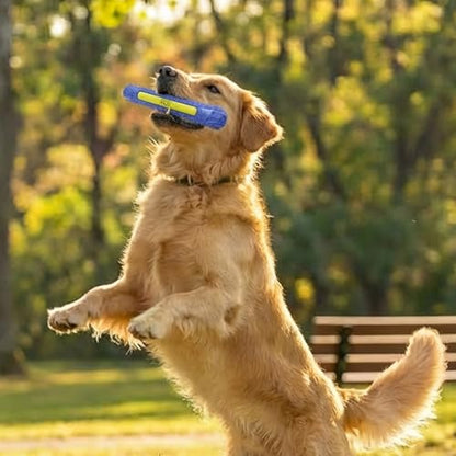 Outward Hound FlyFetch Stick Dog Toy, Durable Natural Rubber, Lightweight, All Breeds, 10.4" - color: Stick Purple