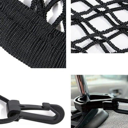 Car Dog Barrier Universal Dog Barrier Net Car Seat Net & Storage Bag Tear Resistant Pet Mesh Barrier Car Back Seat Organizer Easy to Install Dog Fence Safety Car Divider for Cars SUVs Vans Traveling