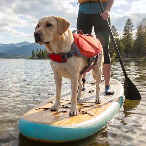 Outward Hound Dawson Swim Red Dog Life Jacket, Large - color: Red, size: Large (Chest Girth: 28"-32")