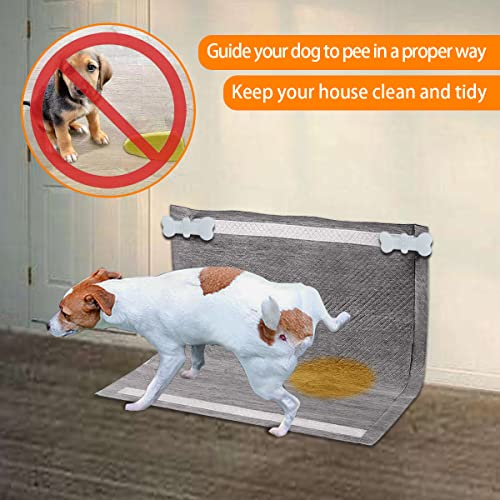 2 Pack Potty Training Pad Magnetic Holder Compatible for Leg-Lifting with Strong Adhesive and Magnets for Any Size Puppy Pads Indoor Dogs House Wall
