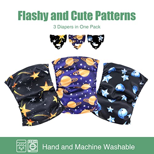 wegreeco Washable Male Dog Diapers (Pack of 3) - Washable Male Dog Belly Wrap (Vast Sky, XS) - color: Vast Sky, size: X-Small (Pack of 3)