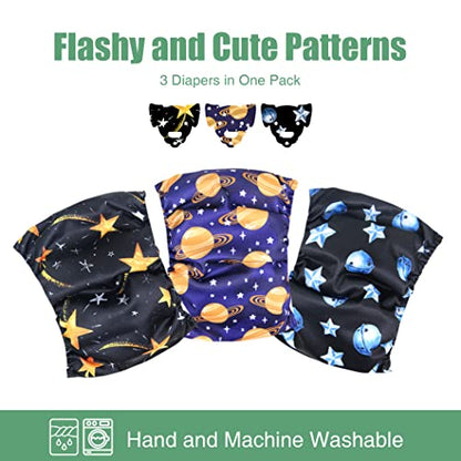 wegreeco Washable Male Dog Diapers (Pack of 3) - Washable Male Dog Belly Wrap (Vast Sky, XS) - color: Vast Sky, size: X-Small (Pack of 3)