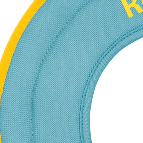 Ruffwear, Hydro Plane Dog Flying Disc, Soft Buoyant Foam Floating Fetch Toy, Lightweight Interactive Water & Snow Toy, Gentle on Teeth, Durable Year-Round Outdoor Play, Biolumin Blue, 9", Medium