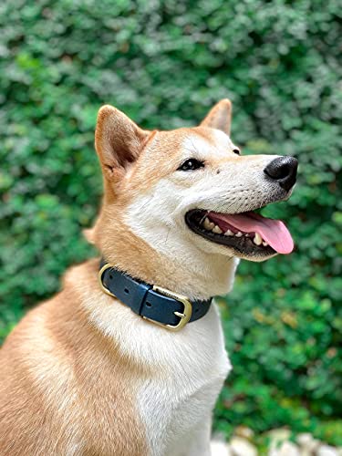 Tuff Pupper Classic Heavy Duty Dog Collar | 10x Stronger Than Leather | 100% Waterproof & Odor Proof Dog Collar | Tough Rust-Proof All Metal Hardware - color: Midnight Blue