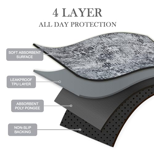 Qeils Washable Pee Pads for Dogs, 2 Pack Reusable Puppy Pads 18"x24" Super Absorbent Leakproof Dog Training Pads, Non-Slip Potty Pads for Crate, Floor, Couch, Whelping Pads Litter Mat Puppy Supplies - size: 18"*24"(Pack of 2)
