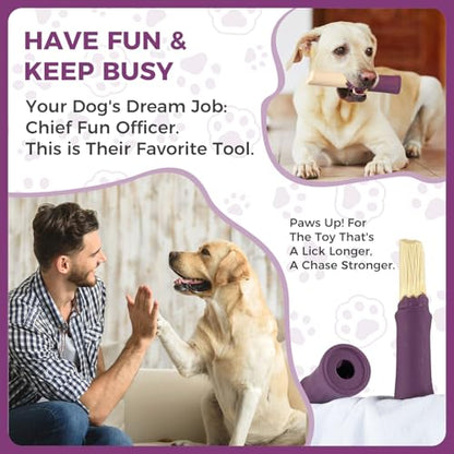 Dog Toys for Aggressive Chewers - Indestructible Extreme Tough Dog Chew Toys for Large, Medium, Small Breeds, Durable Chew Toys to Keep Them Busy, Treat Dispenser, Reduce Boredom, Teeth Cleaning - color: purple dispensing toy