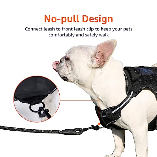 Amazon Basics No-Pull Dog Harness, Adjustable Front Clip, Escape Proof Tactical Vest, X-Large, Black - size: X-Large