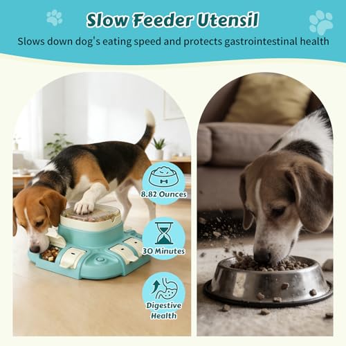 2 Levels Dog Puzzle Toy, Slow Feeder for Fast Eating Pets Interactive Dog Treat Puzzle Toys for IQ Training, Treat Dispenser for Small Medium Large Dogs, Cats - color: 2 Level Puzzle