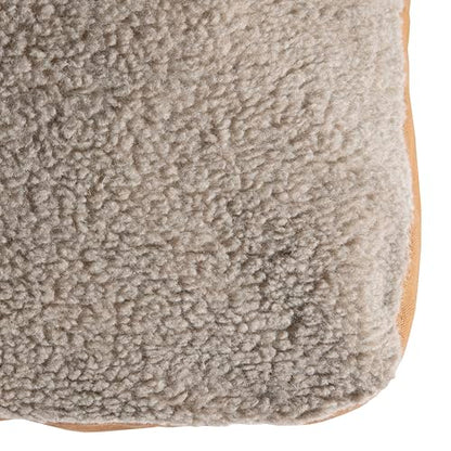 Carhartt Durable Canvas Pet Bed, Water Resistant Firm Duck Dog Bed, Carhartt Brown (Sherpa Top), Large - color: Carhartt Brown (Sherpa Top), size: Large