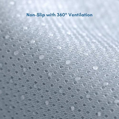 petfelix FrostEase Dog Cooling Mat, Cooling Dog Bed and Cooling Pad for Dog with Qmax 0.4 Yarn, Breathable 3D Airflow Layers, Machine Washable Non Slip Base for Pets, Blue, XXL, 55"*36" - size: XXL-55''*36''
