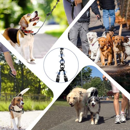 Exceptional 360 Anti-Tangle & No Pull 5-Way Dog Leash - 5 Handle & Reflective for Safety & Convenience (Small & Medium Dogs)(Grey, 5 Way) - color: Gray, size: 5 Way