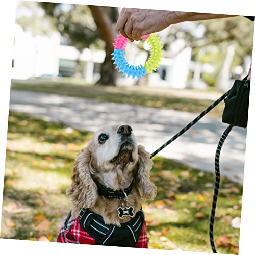 BESPORTBLE Chew Toy for Dogs 3pcs Dog Ring Toys Teething Ring Water Resistant Easy to Clean