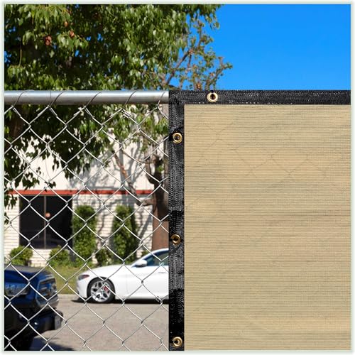 ColourTree 2' x 3' SandBeige Custom Size Shade Cloth with Grommets - 90% Sunblock, Durable Mesh Fabric Tarp for Dog Kennel Cover, Fence Privacy Screen, Greenhouse, Chicken Coop & Pet Playpen. - color: Sand, size: 2' x 3' Custom Size