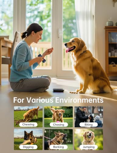 Enhanced Ultrasonic Dog Bark Deterrent Devices, Professional 50ft Range Anti Barking Devices for Dogs, Long Battery Life & Safe Humane Design, Effectively Stops Noise & Bad Behavior