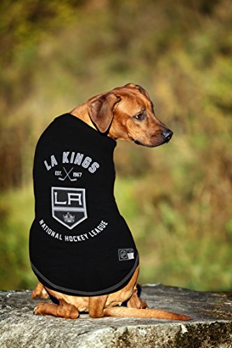 NHL Los Angeles Kings Tee Shirt for Dogs & Cats, X-Small. - Are You A Hockey Fan? Let Your Pet Be An NHL Fan Too! - color: Los Angeles Kings, size: X-Small