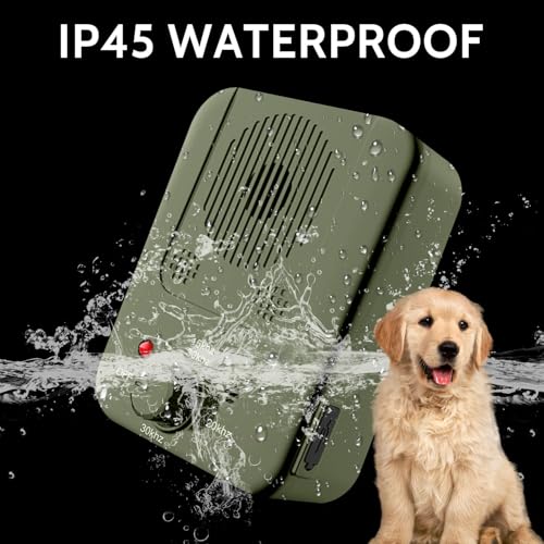 Anti Barking Device, Dog Barking Control Device for Dogs, Dog Barking Deterrent Devices, Ultrasonic Dog Barking Silencer for All Dogs Indoor Outdoor, Bark Box Stop Dog from Barking (Green)