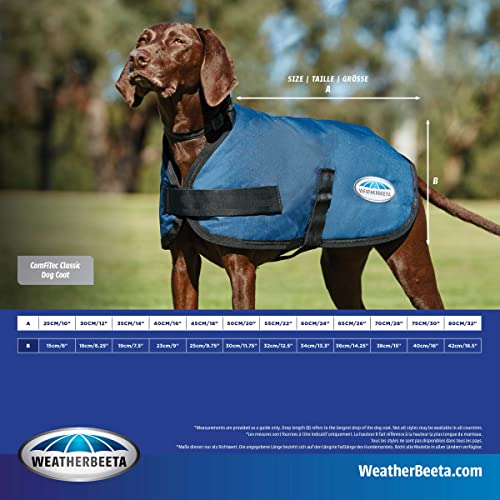 WeatherBeeta ComFiTec Classic Dog Coat, Dark Grey, 16" - color: Dark Grey, size: 16"