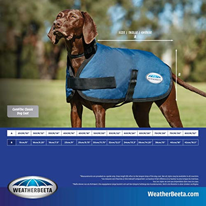 WeatherBeeta ComFiTec Classic Dog Coat, Dark Grey, 18" - color: Dark Grey, size: 18"