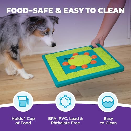 Outward Hound by Nina Ottosson MultiPuzzle – Interactive Dog Treat Puzzle Enrichment Toy, Level 4 Expert - color: Multipuzzle (Green)