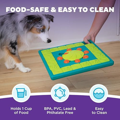Outward Hound by Nina Ottosson MultiPuzzle – Interactive Dog Treat Puzzle Enrichment Toy, Level 4 Expert - color: Multipuzzle (Green)
