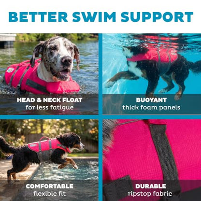 Outward Hound Granby Splash Pink Dog Life Jacket, XL - color: Pink, size: X-Large (Chest Girth: 33"-44")