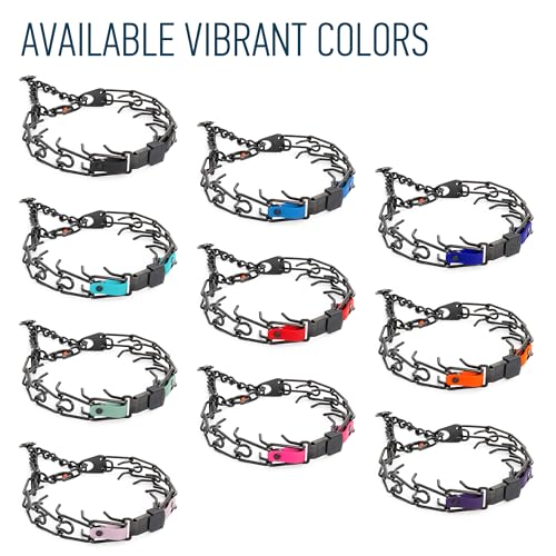 Herm Sprenger Black Stainless Steel Dog Collar with Quick Release ClicLock Buckle and Biothane Insert Training Collar Made in Germany (Pastel Purple, 25in x 4.0mm(Neck Size up to21-22in)) - color: Pastel Purple, size: 25in x 4.0mm(neck size up to21-22in)