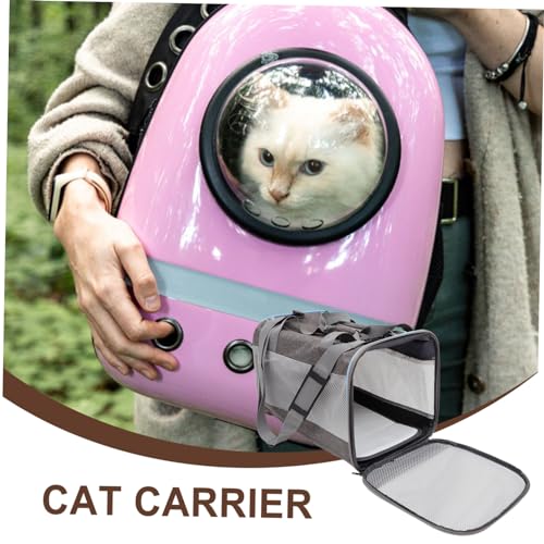 Cat Carrier Backpacks Top Loading Cat Carrier Soft Sided Mesh Pet Travel Bag
