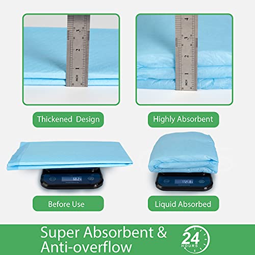 DEEP DEAR Extra Large Dog Pads 30"x26" (40 Count), Thicker Pet Training and Puppy Pads, Super Absorbent Pee Pads for Dogs, Leakproof Dog Potty Training Pads for Puppies, Cats, Rabbits, Pet Pee Pads XL - size: Thickened XL: 30"x26"-40 Ct