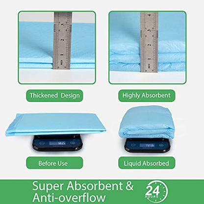 DEEP DEAR Extra Large Dog Pads 30"x26" 30 Count, Thicker Puppy Pads for Potty Training, Super Absorbent Pee Pads for Dogs, Leak-Proof Dog Pee Pads for Puppies, Disposable Pet Training Pads for Cats - size: Large: 30"x26"-30 Ct