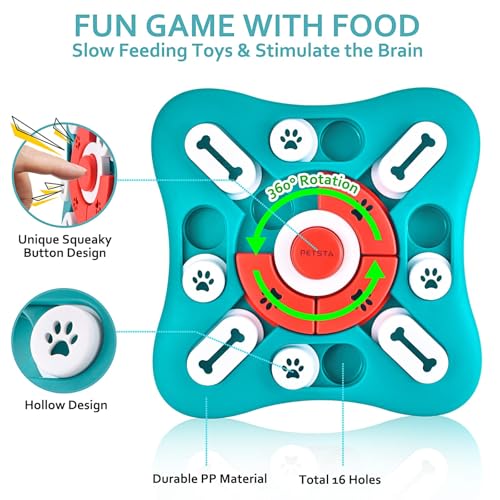 Dog Puzzle Toys - Interactive, Mentally Stimulating Toys for IQ Training & Brain Stimulation - Gift for Puppies, Cats, Dogs