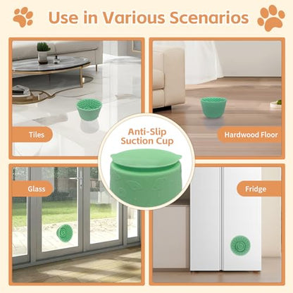 Dog Lick Bowl,Anxiety Relief Non-Slip Silicone Treat Bowl,Durable Anti-Choking Long-Lasting Enrichment Slow Feeder Licking Mat for Small Medium Large Breed,Freezable BPA Free Silicone Dishwasher Safe - color: Green, size: S-M
