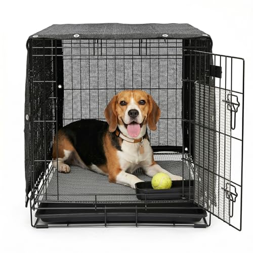 ColourTree 4' x 5' Black Dog Kennel Shade Cover, 90% UV Block Shade Cloth, Mesh Tarp with Grommets for Dog Playpen, Dog Pen, Dog Run, Dog Crate, Fence Privacy Screen (We Make Custom Size) - color: Black, size: 0 4' x 0 5'