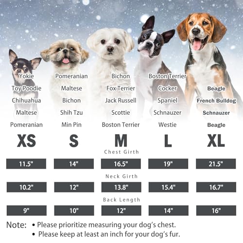 SCENEREAL Winter Dog Vest Coat with Harness Built In, Warm Puppy Jacket for Small Medium Dogs, Cold Weather Coat with Zipper, Fleece Puffer Vest Windproof Snow Clothes - color: #1 Olive-Matte, size: L(Chest 19")-Regular