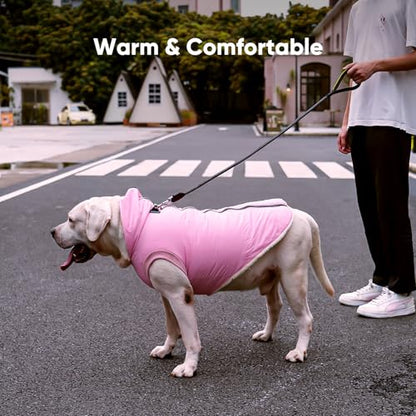 Vecomfy Fleece Lining Dog Hoodie with Harness Built in,Extra Warm Small Dog Jacket in Winter Puppy Coats with Hooded,Light Pink XS - color: Light Pink(Harness), size: X-Small (Pack of 1)