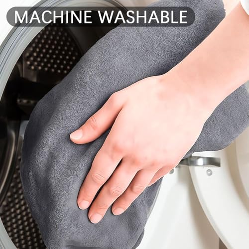 1Pack Microfiber Dog Towels for Drying Dogs,23.6'' X 11.9'', Super Absorbent and Soft Pet Grooming Towel, Perfect Shower & Bath Supplies for Dogs(Grey)