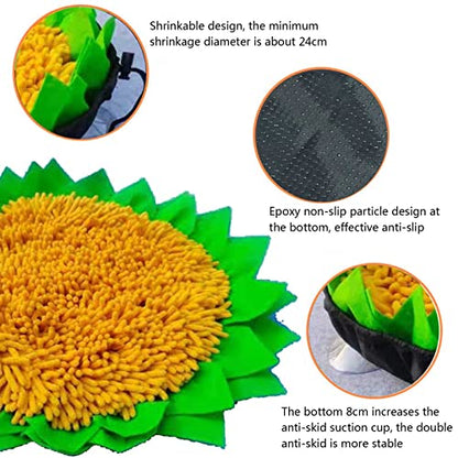 for Dogs Slow Feeder, Interactive Puppy Puzzle Toy with Strong Suction Cups, Machine Washable Pet Training Mat