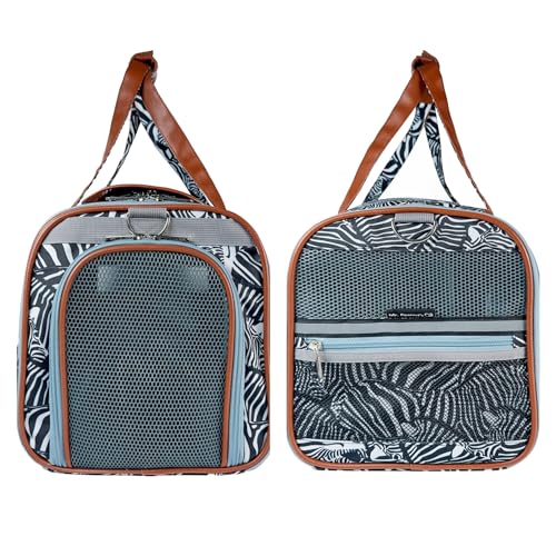 Mr. Peanut’s Gold Series Standard Size Expandable Pet Carrier (Zzzebra) - color: Zzzebra