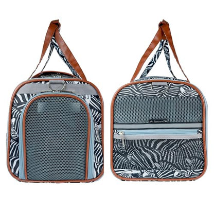Mr. Peanut’s Gold Series Standard Size Expandable Pet Carrier (Zzzebra) - color: Zzzebra